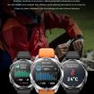 HD300 Sports Smart Watch 1.43" AMOLED, Blood Oxygen, Dual Straps, Orange/Silver - 5