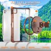 iPad Pro 13 2024 Rotation Grip Holder TPU Clear Case (Chocolate) - 5
