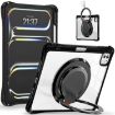 iPad Pro 13 2024 Black Rotation Ring Handle TPU Hybrid Clear Case - 2