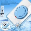 iPad Pro 13 2024 Case - Light Blue Rotation Ring Handle TPU Hybrid PC - 5