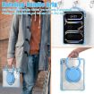 iPad Pro 13 2024 Case - Light Blue Rotation Ring Handle TPU Hybrid PC - 6