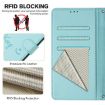 Realme Narzo 80/14 Pro 5G Mint Green RFID Leather Phone Case India - 6