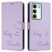 Realme 14x/V70/C75 5G Light Purple RFID Leather Phone Case - 2