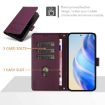 Realme 14x/V70/C75 5G Violet RFID Leather Phone Case - Smile Embossing - 3