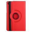 Samsung Galaxy Tab A7 T500 Red Litchi Texture 360 Rotating Leather Case - 3