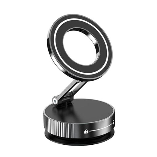 Foldable Vacuum MagSafe Magnetic Phone Holder - Silver Q89 - 1