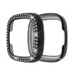 Fitbit Versa 3/Sense Double Row Diamonds PC Protective Case - Black - 1