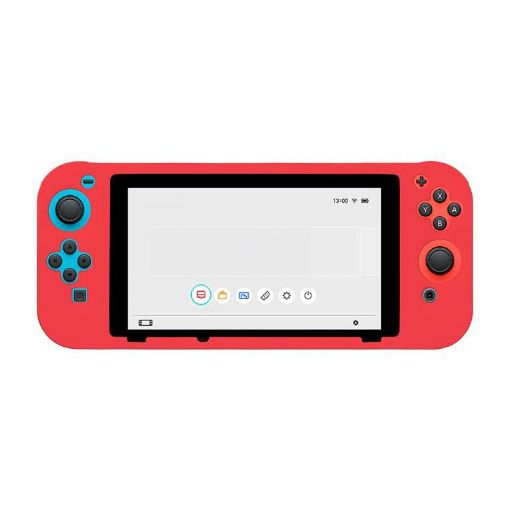 Nintendo Switch Solid Red Silicone Protective Case - Full Coverage - 1