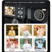 DC15 4K HD Video Camera, 2.4" Screen, 18X Zoom, 64MP Shooting - White - 7