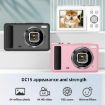 DC15 Pink 4K HD Camera, 2.4" Screen, 18X Zoom, 64MP Shooting - 2