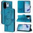 Vivo S30 Pro Mini Blue Embossed Butterfly Leather Phone Case - 1