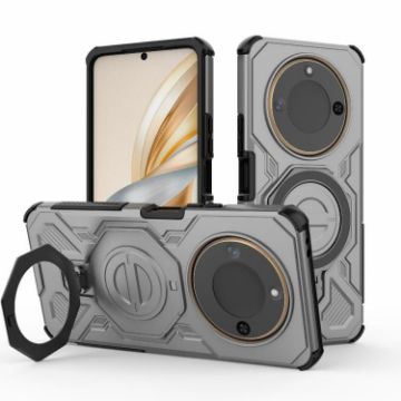 For Honor X60 5G J-20 Grey MagSafe Magnetic TPU+PC Phone Case - 1