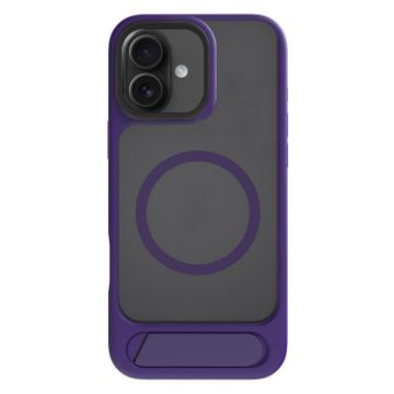 iPhone 17 Kalebol MagSafe Invisible Tilt Holder Case - Purple - 1