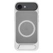 iPhone 17 Air Kalebol MagSafe Tilt Holder PC Hybrid TPU Case Grey White - 1