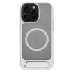 iPhone 16 Pro Kalebol MagSafe Tilt Holder PC TPU Case Grey White - 1