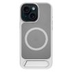 iPhone 15 Kalebol MagSafe Invisible Tilt Holder Case Grey White - 1