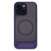 iPhone 15 Kalebol MagSafe Tilt Holder Hybrid Case - Purple - 1