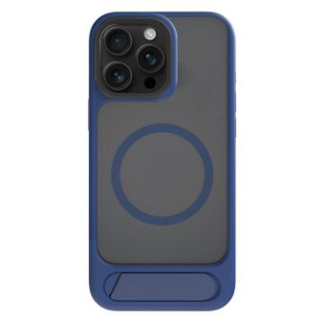 iPhone 14 Pro Kalebol MagSafe Tilt Holder Case - Navy Blue - 1