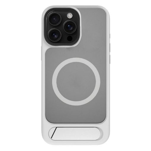 iPhone 13 Pro Kalebol MagSafe Tilt Holder Case Grey White - 1