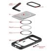 iPhone 13 Kalebol MagSafe Tilt Holder Case Navy Blue Hybrid TPU - 6