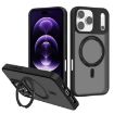iPhone 17 Pro Kalebol Rotating Holder MagSafe PC TPU Case Black - 1