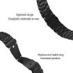 16mm Black Titanium Alloy Watch Band with Three Beads Flat Buckle - 6