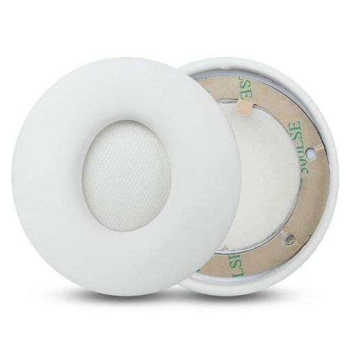 Protein Leather Replacement Earpads for Beats Solo Pro - 1 Pair (White) - 1