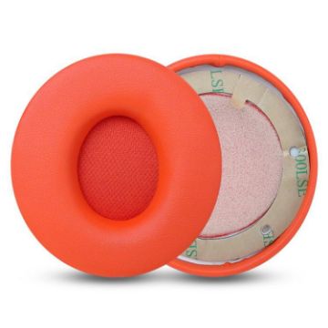 Replacement Earpads for Beats Solo Pro - Red Protein Leather (1 Pair) - 1