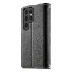 Samsung Galaxy S25 Ultra 5G Leather Wallet Case with Strap - Black - 3