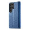 Samsung Galaxy S25 Ultra 5G Dark Blue Leather Wallet Case with Strap - 3
