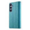 Samsung Galaxy S24+/S25+ 5G Blue Leather Wallet Case with Strap - 3