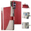 Samsung Galaxy S24+/S25+ 5G Red Leather Wallet Case with Strap - 1