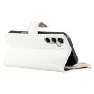 Samsung Galaxy S24 FE 5G Leather Wallet Case with Strap - White - 5