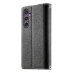 Samsung Galaxy S24/S25 5G Leather Wallet Case with Strap - Black - 3