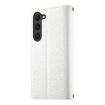 Samsung Galaxy S23 5G Leather Wallet Case with Strap - White - 3