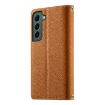 Samsung Galaxy S22 5G Brown Leather Wallet Case with Strap - 3
