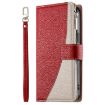 Samsung Galaxy S21 FE 5G Red Leather Wallet Case with Strap - 2