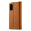 Samsung Galaxy S20 Brown Leather Wallet Case with Strap & Card Slots - 3