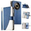 Realme 11 Pro/11 Pro+ Dark Blue Leather Wallet Case with Strap - 1