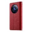 Realme 12 Pro/12 Pro+ Red Leather Wallet Phone Case with Strap - 3