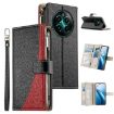 Realme 13/12/12+ 5G/Narzo 70 Leather Wallet Phone Case with Strap (Black) - 1