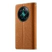 Realme 13/12/Narzo 70 Leather Wallet Phone Case with Strap - Brown - 3