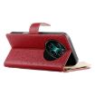 Realme 13/12/Narzo 70 Red Leather Wallet Phone Case with Strap - 5