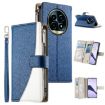 Realme 13 Pro/Pro+ Dark Blue Leather Wallet Case with Strap - 1