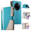 Realme 14 Pro Blue Leather Wallet Phone Case with Strap & Multi-card Slots - 1