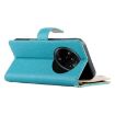 Realme 14 Pro Blue Leather Wallet Phone Case with Strap & Multi-card Slots - 5