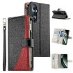Realme C65 4G Black Leather Wallet Phone Case with Strap - 1