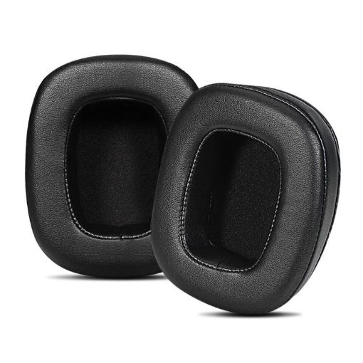 Protein Leather Replacement Earpads for EDIFIER G5/G50/G35/G3 (Black) - 1