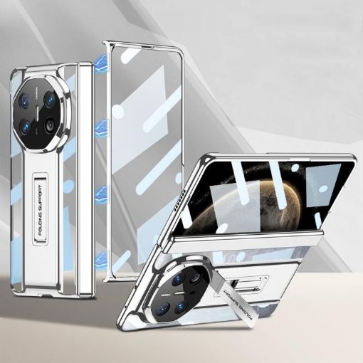 Huawei Mate X6 GKK Magnetic Folding Supercar Phone Case - Silver - 1