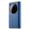 Xiaomi 15 Ultra Dark Blue Leather Wallet Phone Case with Strap - 3